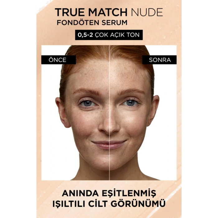 Loreal Paris True Match Nude Fondöten Serum 0.5-2 Very Light Loreal