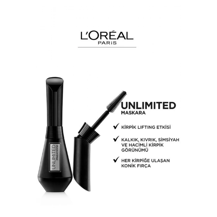 Loreal Paris Unlimited Siyah Maskara