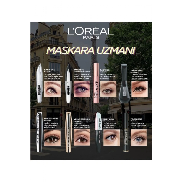 Loreal Paris Unlimited Siyah Maskara