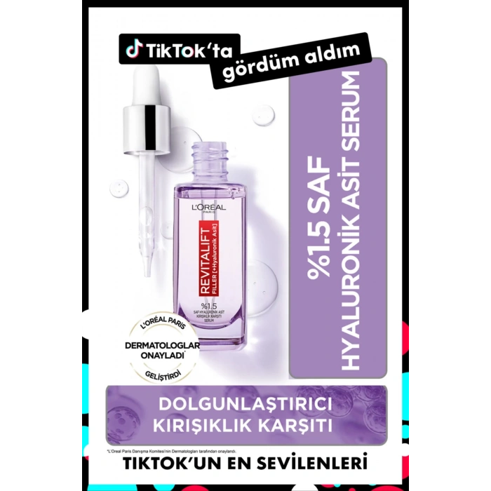 Loreal Paris Revitalift Filler %1.5 Saf Hyaluronik Asit Kırışıklık Karşıtı Serum - 30 ml