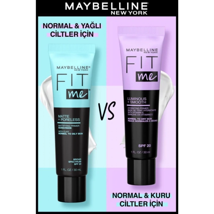 Maybelline New York Fit Me Matte & Poreless Matlaştırcı Makyaj Bazı