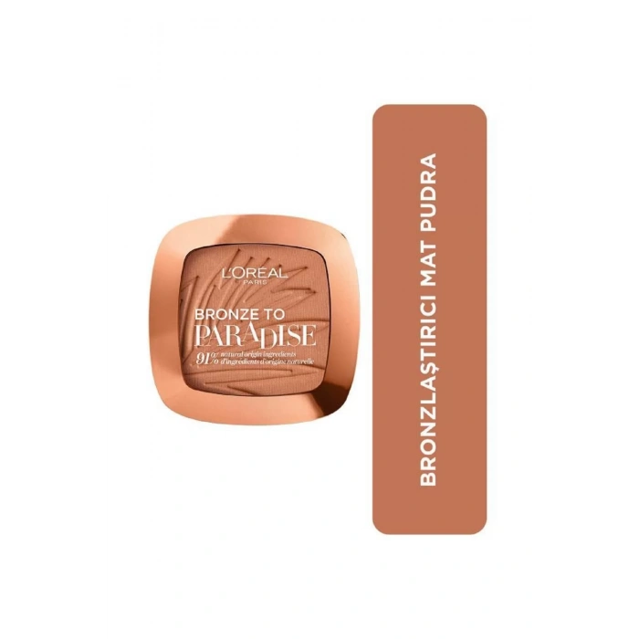 Loreal Paris Bronze to Paradise Mat Bronzlaştırıcı Pudra 02 Baby One More Tan Loreal