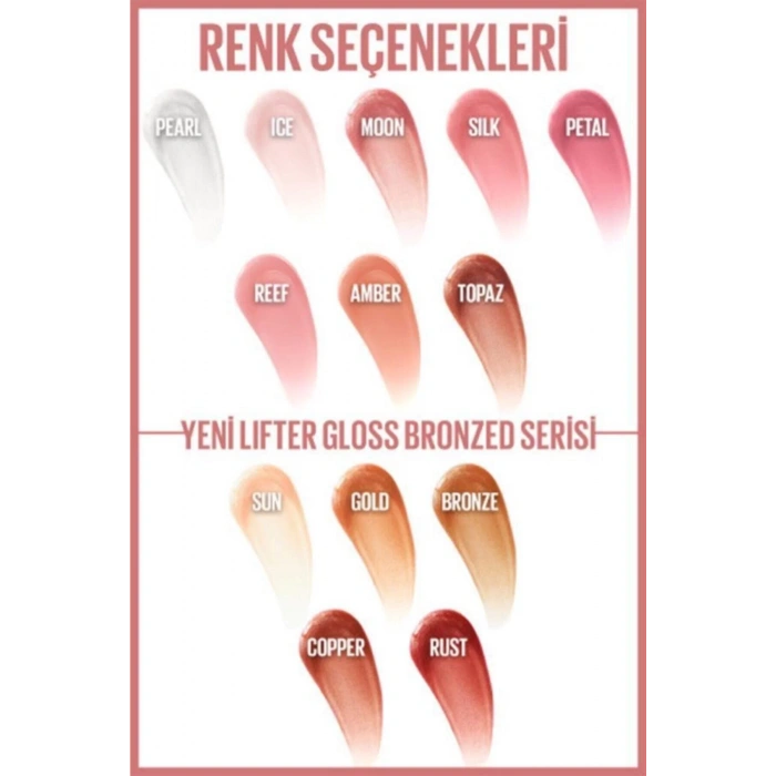 Maybelline New York Lifter Gloss Nemlendirici Dudak Parlatıcısı - 017 Copper