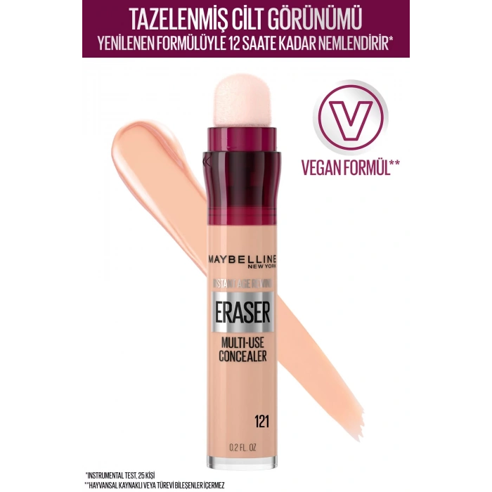 Maybelline New York Kapatıcı - Instant Age Eraser Concealer 121 Light Honey