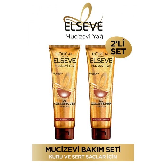 ELSEVE 2li Mucizevi Yağ Saç Güzelleştirici Krem 150 ml - Kuru ve Sert Saçlar
