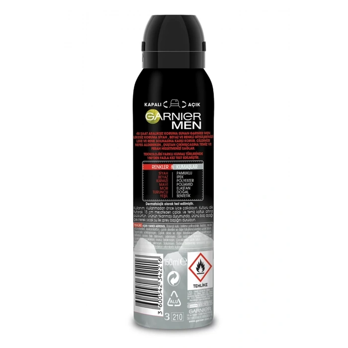 Garnier Men Ultra Kuru Aerosol Deodorant