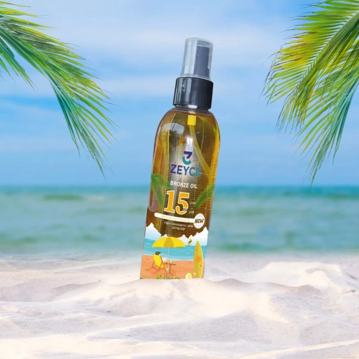 Zeyce Zeytinyağlı Koruyucu Ve Bronzlaştırıcı Güneş Yağı 200 ml, spf 15