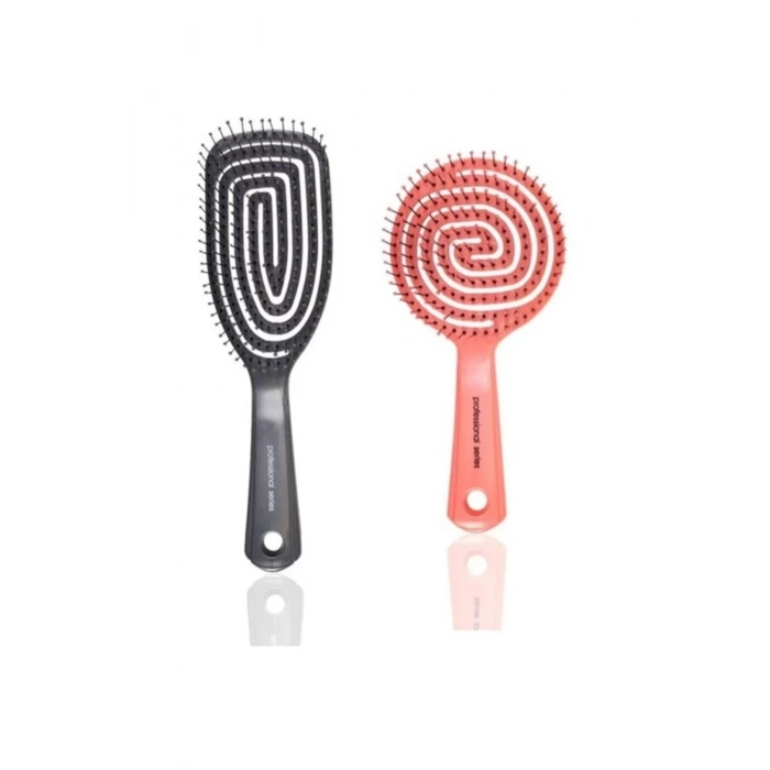 Nascita Pro Üç Boyutlu Saç Fırçası + Pro Oval Saç Fırçası Kzmprt
