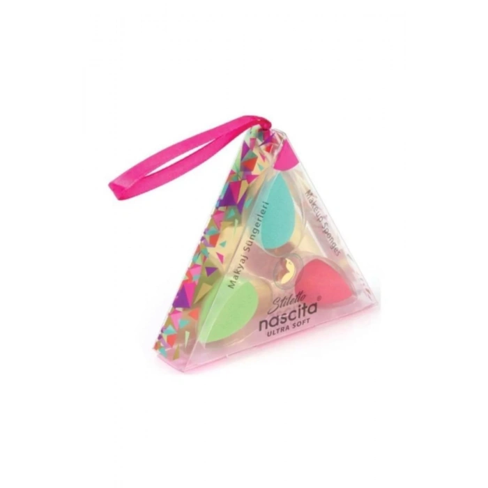 nascita Stiletto 3lü Mini Makyaj Süngeri Ultra Soft Nasyuzfs0081