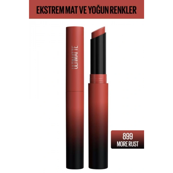 Maybelline New York Color Sensational Ultimatte Mat Ruj - 899 More Rust Kırmızı