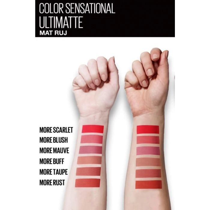 Maybelline New York Color Sensational Ultimatte Mat Ruj - 899 More Rust Kırmızı
