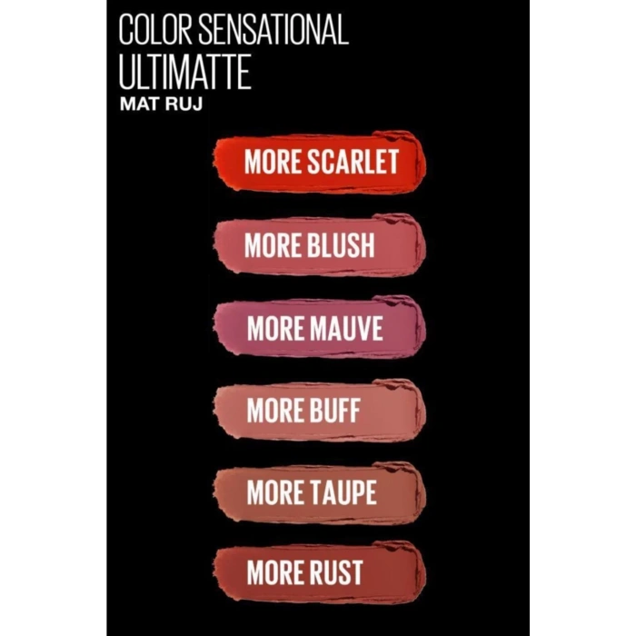 Maybelline New York Color Sensational Ultimatte Mat Ruj - 899 More Rust Kırmızı