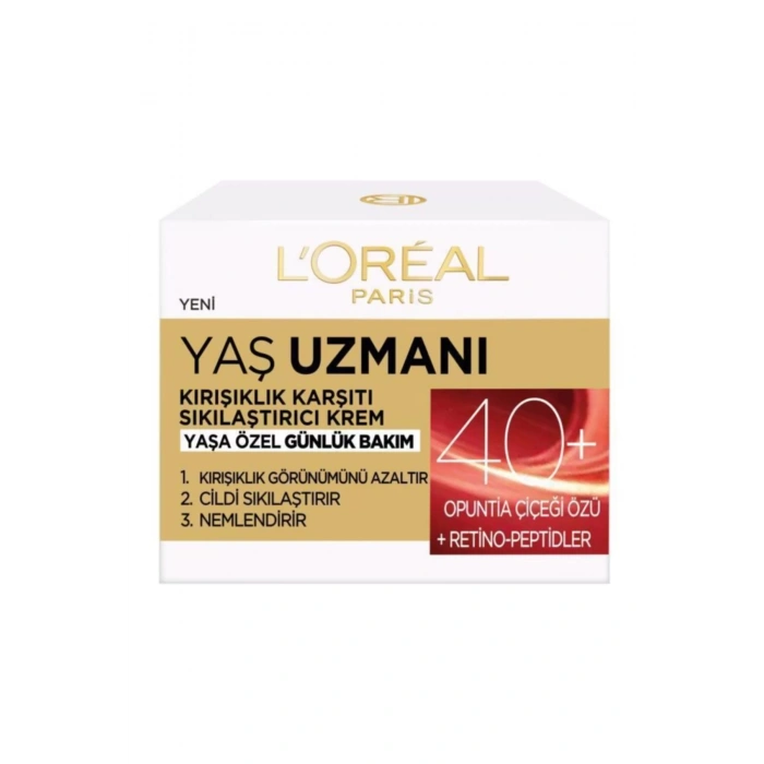 Loreal Paris Yaş Uzmanı 40+ Kırışıklık Karşıtı Nemlendirici Krem 50 ml