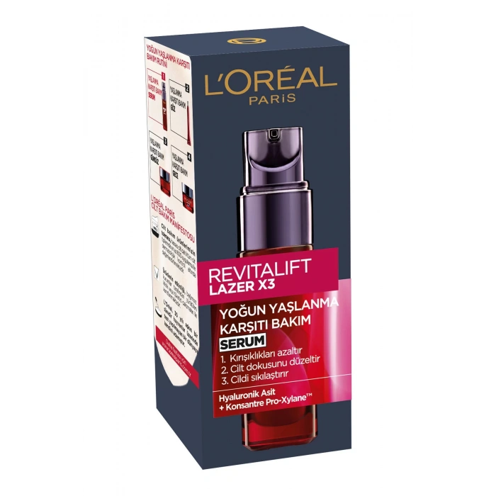 Loreal Paris Revitalift Lazer X3 Yoğun Yaşlanma Karşıtı Bakım Serumu 30 ml