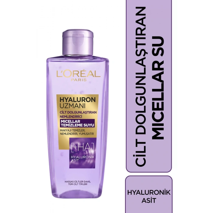 Loreal Paris Hyaluron Uzmanı Cilt Dolgunlaştıran Micellar Temizleme Suyu 200 ml - Hyaluronik Asit Loreal
