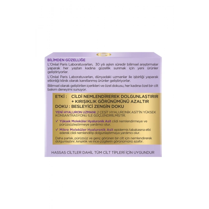 Loreal Paris Hyaluron Uzmanı Cilt Dolgunlaştıran Nemlendirici Gündüz Kremi - Hyaluronik Asit Loreal