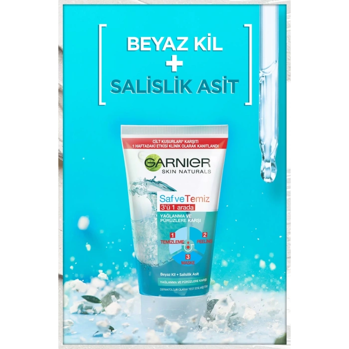 Garnier Saf & Temiz Yağlanma Ve Pürüzlere Karşı 3ü 1 Arada 150 ml