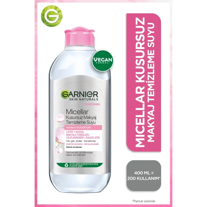Garnier 2li Micellar Kusursuz Makyaj Temizleme Suyu 400 ml