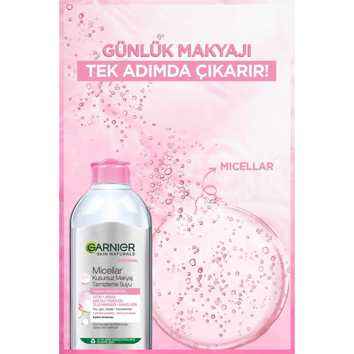 Garnier 2li Micellar Kusursuz Makyaj Temizleme Suyu 400 ml