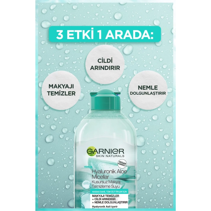 Garnier Hyaluronik Aloe Micellar Kusursuz Makyaj Temizleme Suyu 400 ml