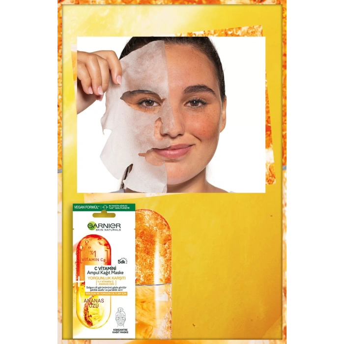 Garnier C Vitamini Ampul Kağıt Maske