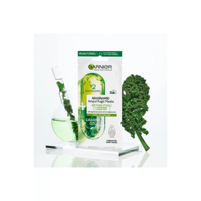 Garnier Niasinamid Detoks Etkili Ampul Kağıt Maske 3lü Set