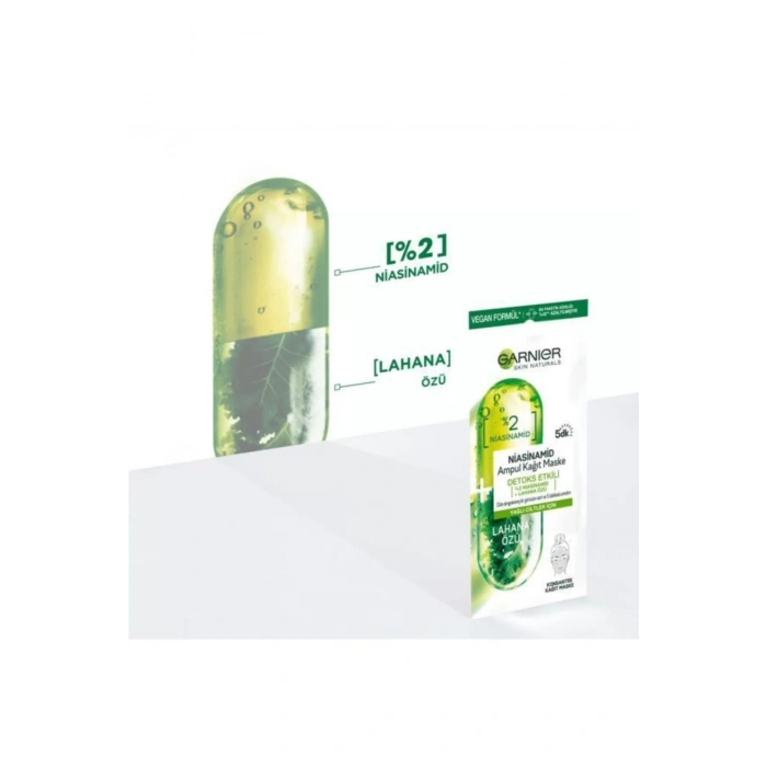 Garnier Niasinamid Detoks Etkili Ampul Kağıt Maske 3lü Set