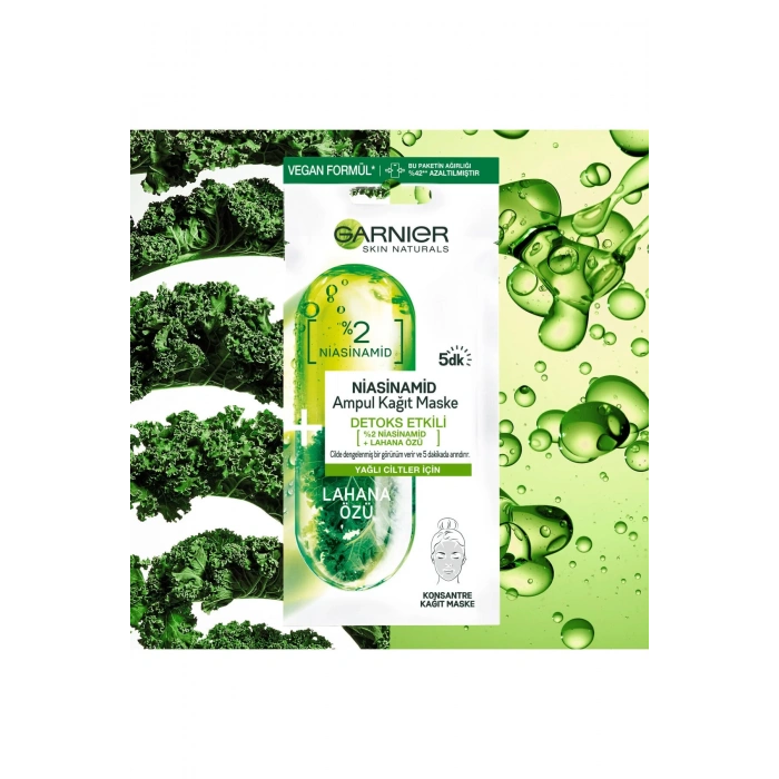 Garnier Niasinamid Detoks Etkili Ampul Kağıt Maske