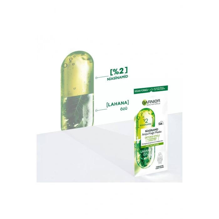Garnier Niasinamid Detoks Etkili Ampul Kağıt Maske