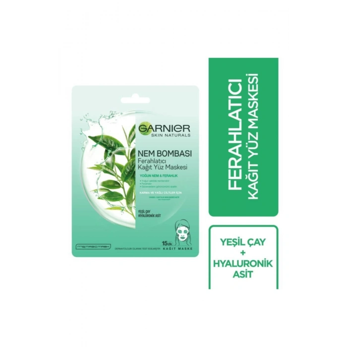 Garnier Nem Bombası Ferahlatıcı Kağıt Maske 28 gr 3lü