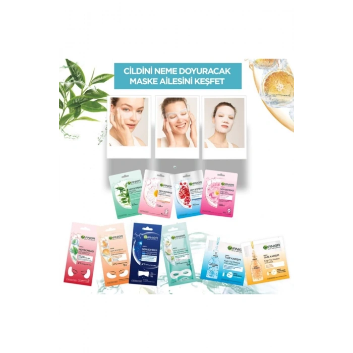 Garnier Nem Bombası Ferahlatıcı Kağıt Yüz Maskesi