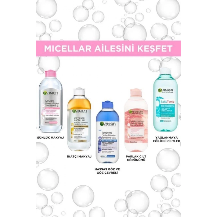 Garnier Micellar Gül Suyu Kusursuz Makyaj Temizleme & Işıltı 400 ml