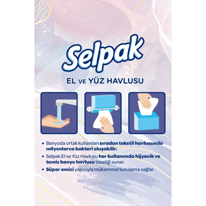Selpak El Ve Yüz Havlusu 80 Yaprak