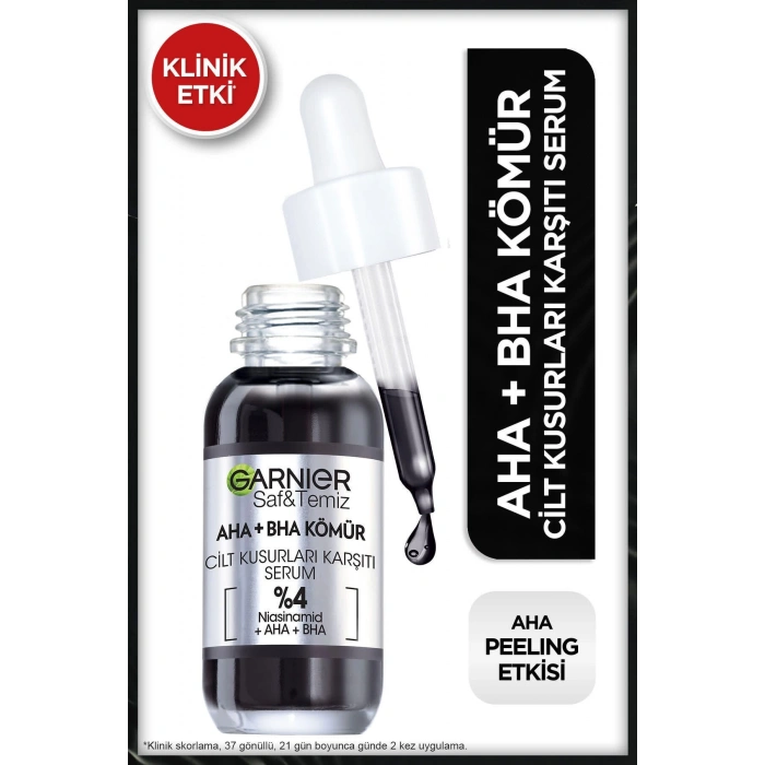 Garnier 2li Serum Seti - Aha+Bha Cilt Kusurları Karşıtı Serum & C Vitamini Parlak Süper Aydınlatıcı Serum
