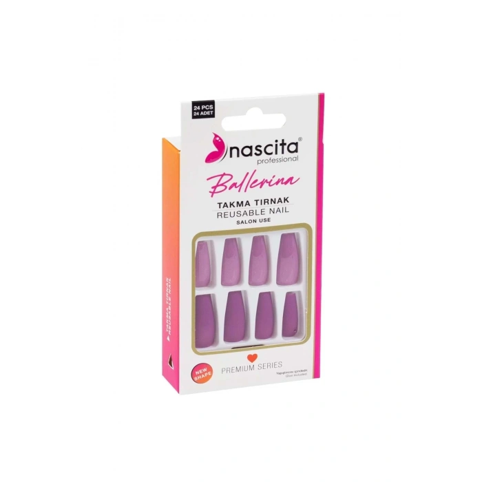 nascita 24lü Ballerina Renkli Takma Tırnak - 157