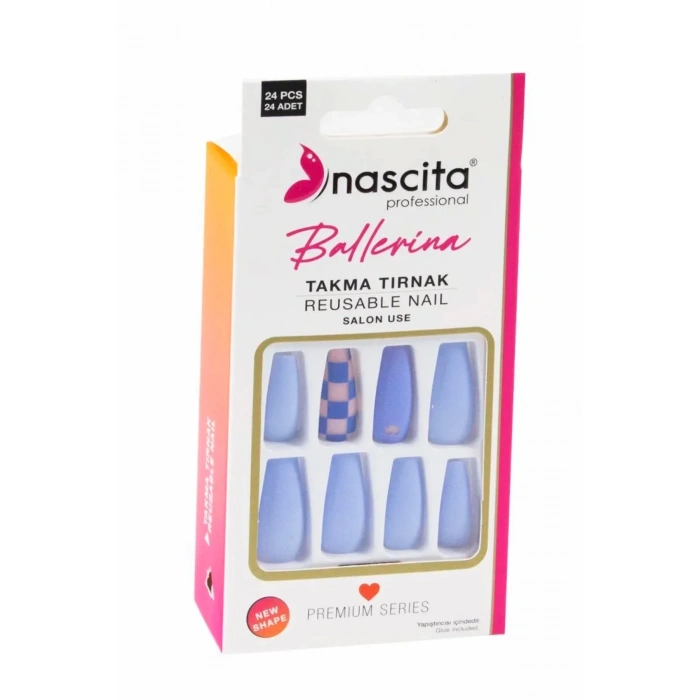 nascita 24lü Ballerina Renkli Takma Tırnak - 158