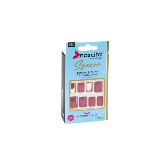 nascita 24lü Square Renkli Takma Tırnak - 160