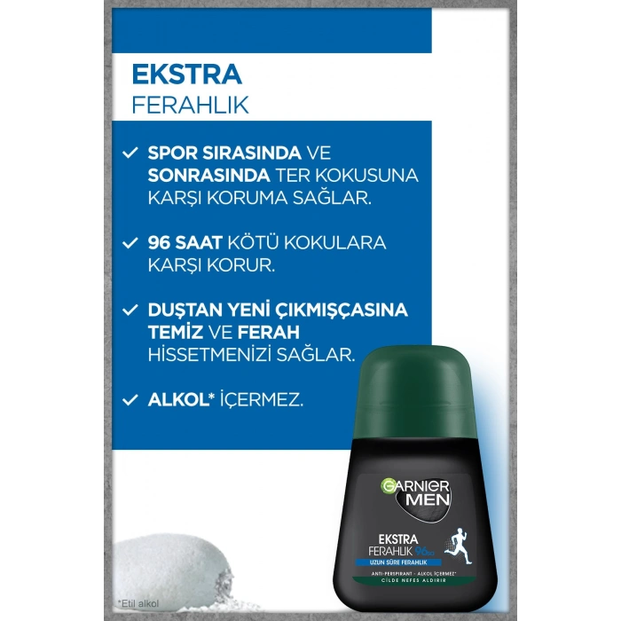 Garnier 3lü Men Ekstra Ferahlık Roll-On Seti