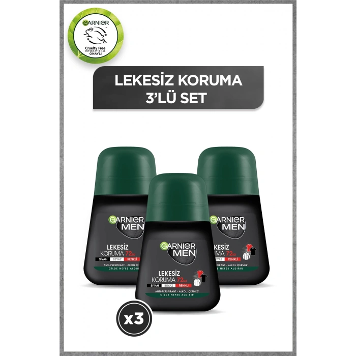 Garnier 3lü Men Lekesiz Koruma Roll-On Seti