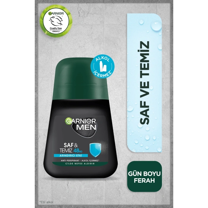 Garnier 3lü Men Saf ve Temiz Roll-On Seti