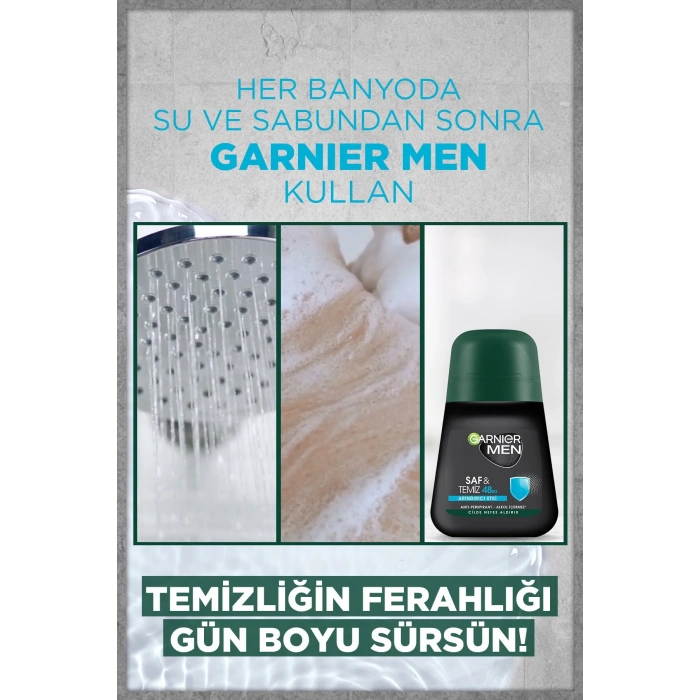 Garnier 3lü Men Saf ve Temiz Roll-On Seti
