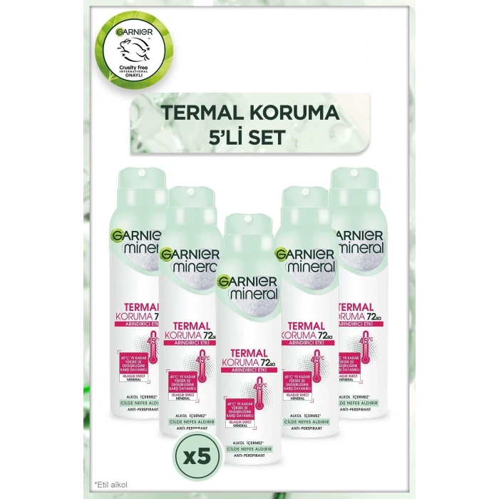 Garnier 5li Garnier Mineral Termal Koruma Sprey Deodorant Seti