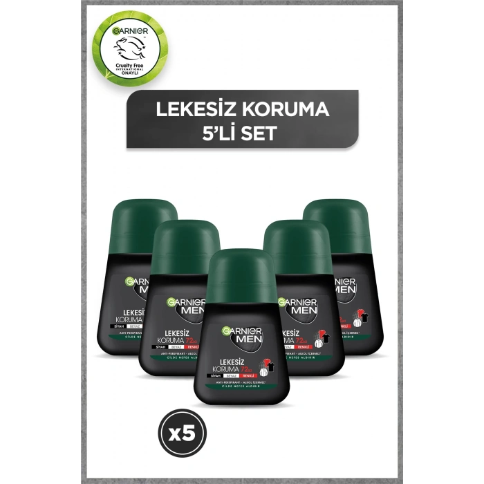 Garnier 5li Men Lekesiz Koruma Roll-On Seti