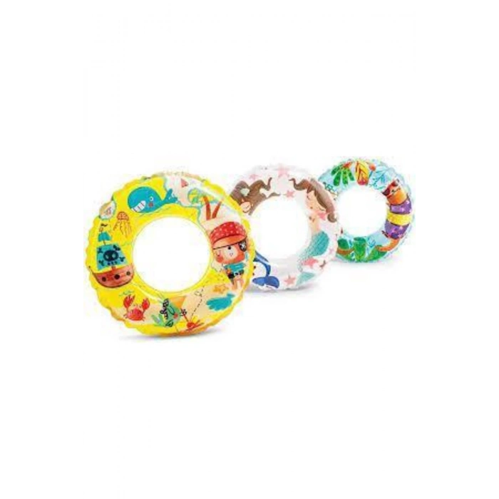 intex 59242 Şeffaf Desenli Simit 61 cm