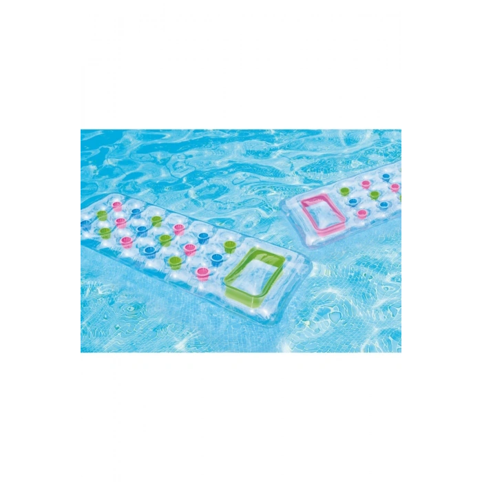 intex 59894 Şeffaf Pencereli Bardaklı Yatak 188 cm