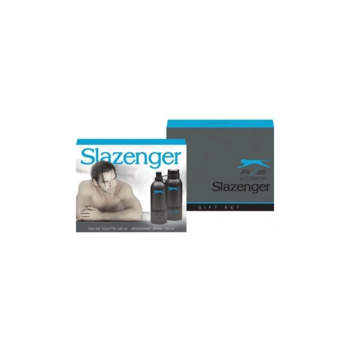 Slazenger Active Sport Mavi Edt 125 ml Deo Sprey 150 ml Erkek Parfüm Seti