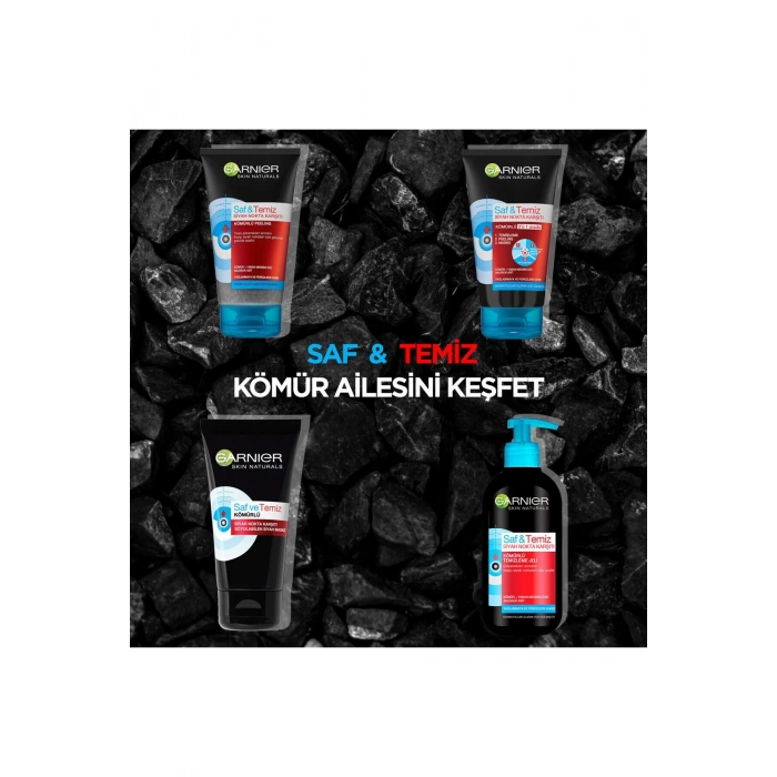 Garnier AHA+BHA Cilt Kusurları Karşıtı Siyah Serum 30 ml + Kömürlü 3ü 1 Arada Seyahat Boy 50 ml