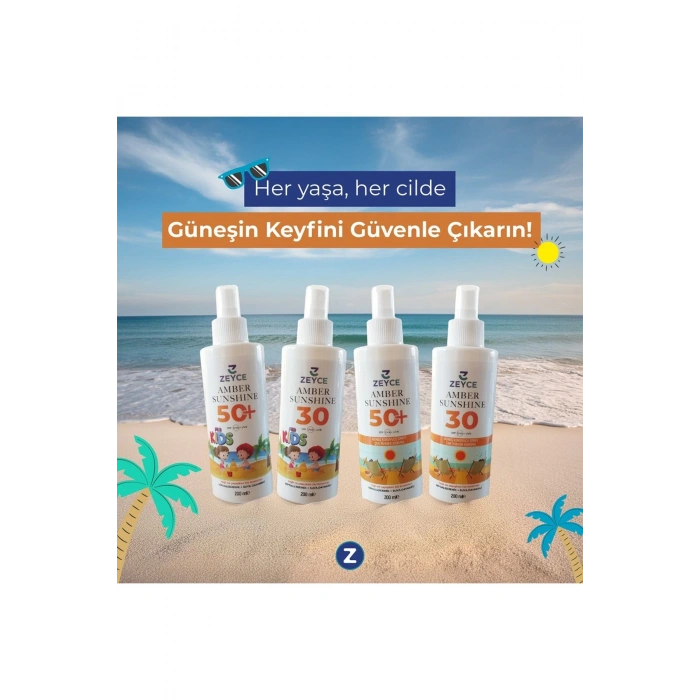 Zeyce Amber Sunshine for Kids 50+ SPF Güneş Koruyucu Sprey