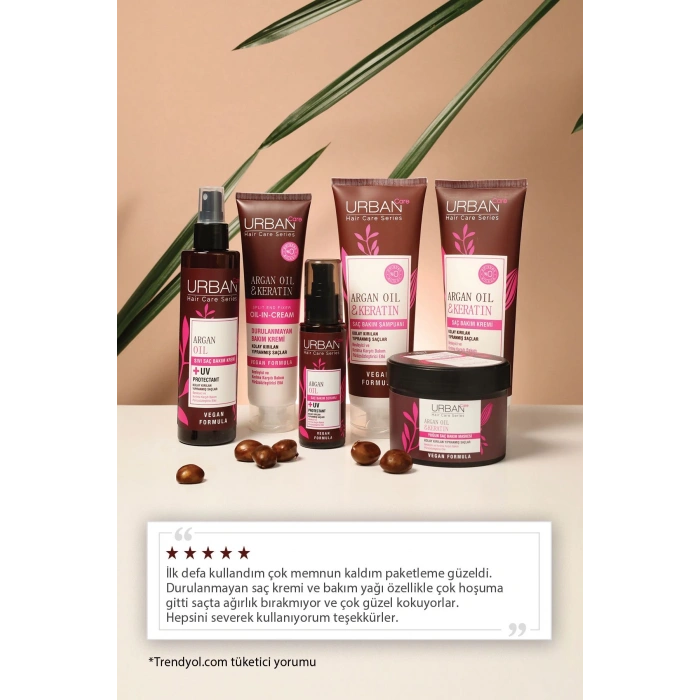 Urban Care Argan Oil & Keratin Kolay Kırılan Saçlara Özel Yoğun Saç Bakım Maskesi - Vegan - 230 ml