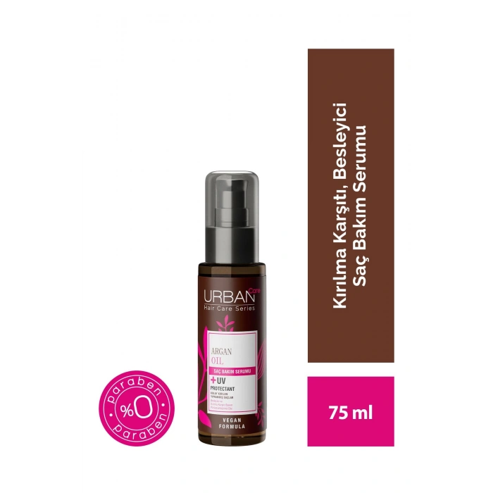 Urban Care Argan Yağı Kolay Kırılan Yıpranmış Saçlara Özel Saç Bakım Serumu - Vegan - 75 ml